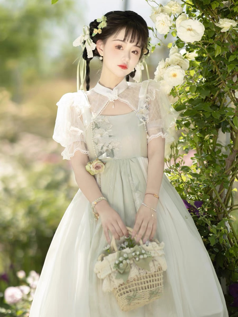 Sweet Qi Lolita Chinese Dress, Leafine