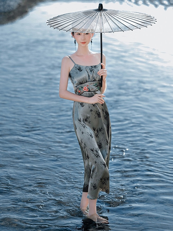 Mia Bamboo Printed Maxi Dress