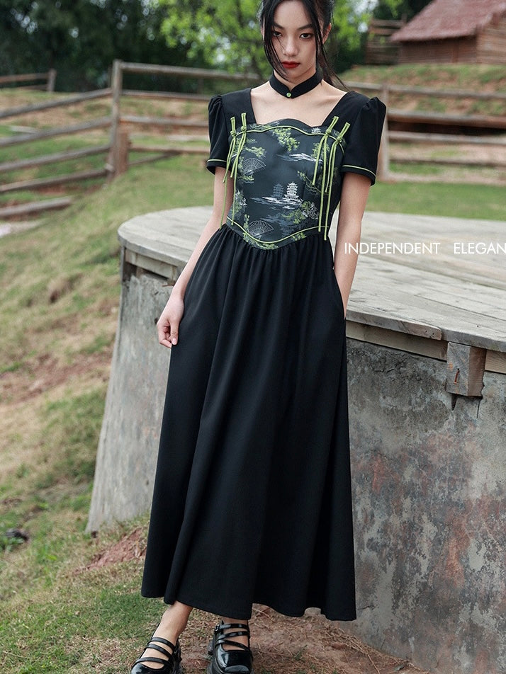 Eleanor Chinese Style Cottage Dress