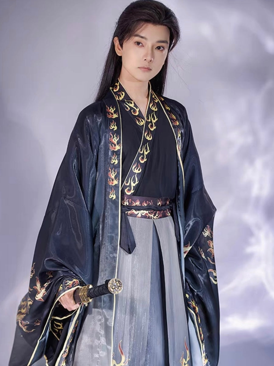 Wei Jin Wuxia Style Qiyao Ruqun - Fire Decree 火焰玉令