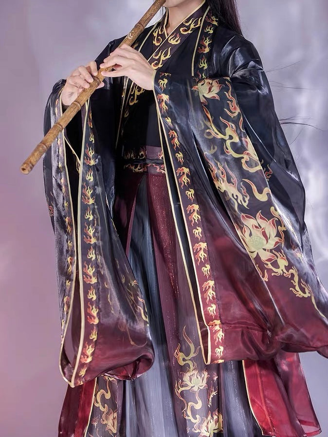 Wei Jin Wuxia Style Qiyao Ruqun - Fire Decree 火焰玉令