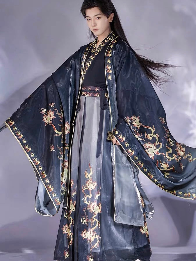 Wei Jin Wuxia Style Qiyao Ruqun - Fire Decree 火焰玉令