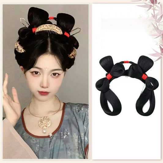 Evelyn - Ancient Chinese Hair Bun, Headband, and Extensions