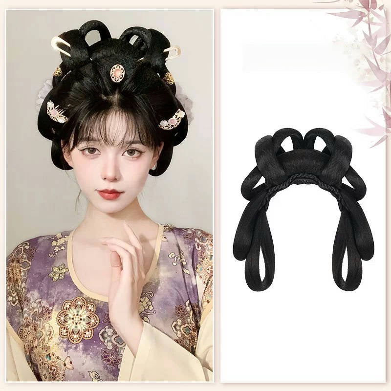 Aria - Ancient Chinese Hair Bun, Headband, and Extensions