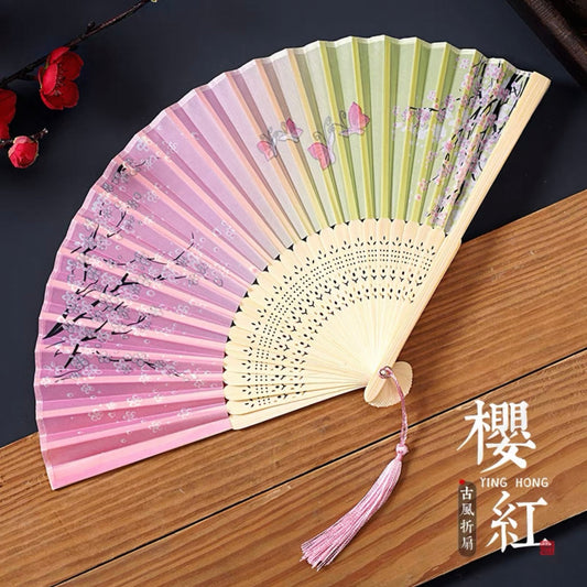 Yinghong Folding Fan