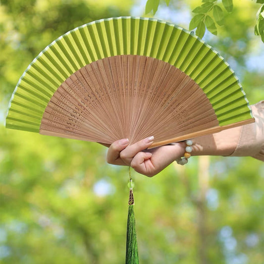 Fern Folding Fan