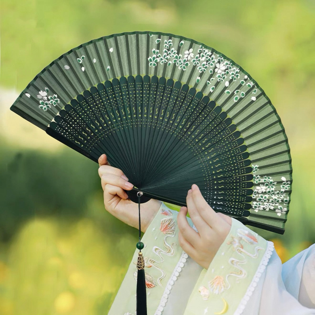 Forest Folding Fan