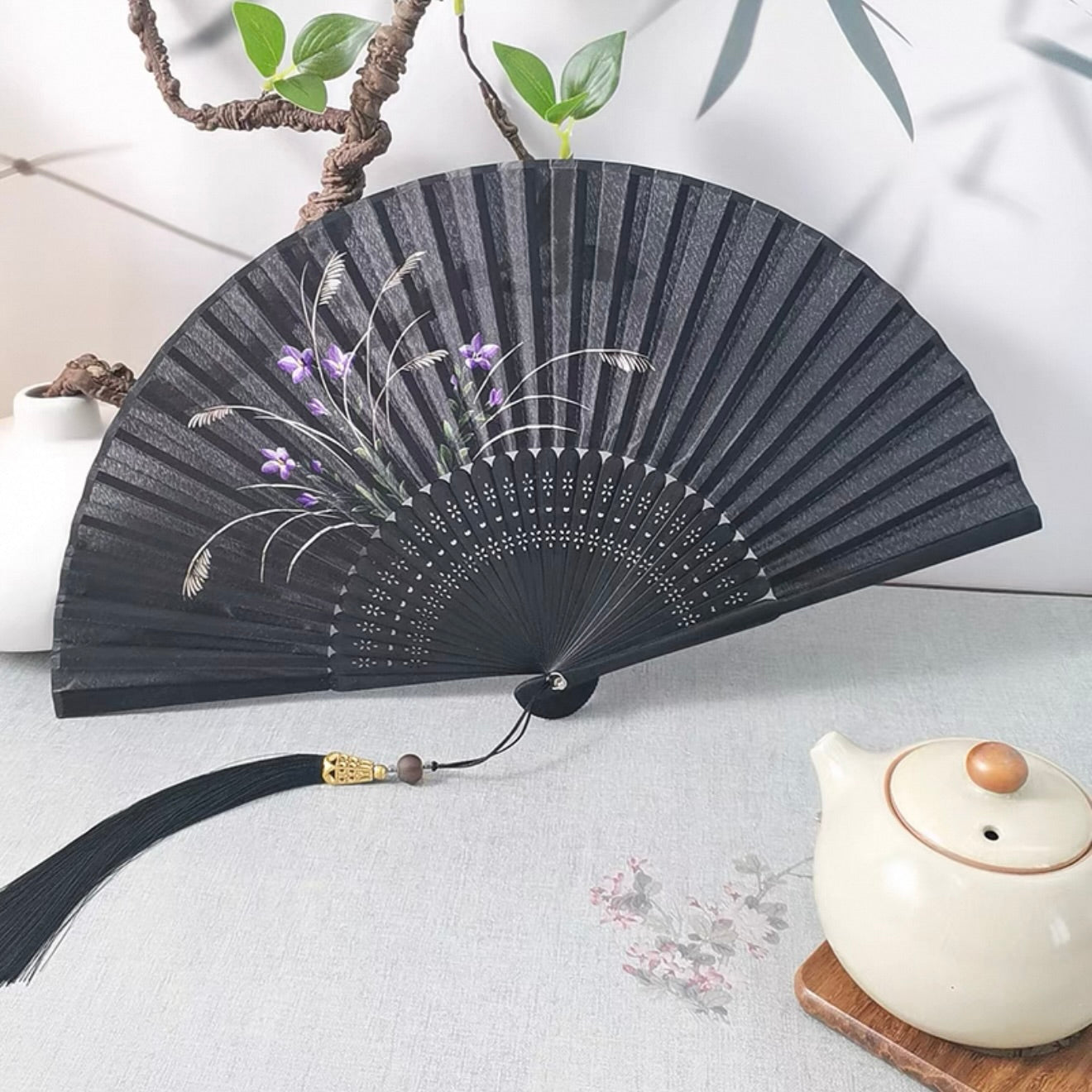 Lake Folding Fan