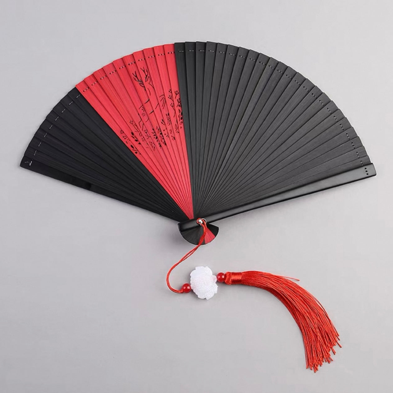 Scarlet Folding Fan