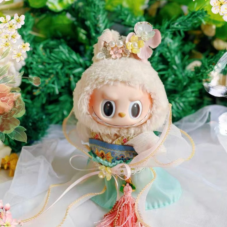 17cm Labubu Plush Doll Traditional Costume - Princess of Tang