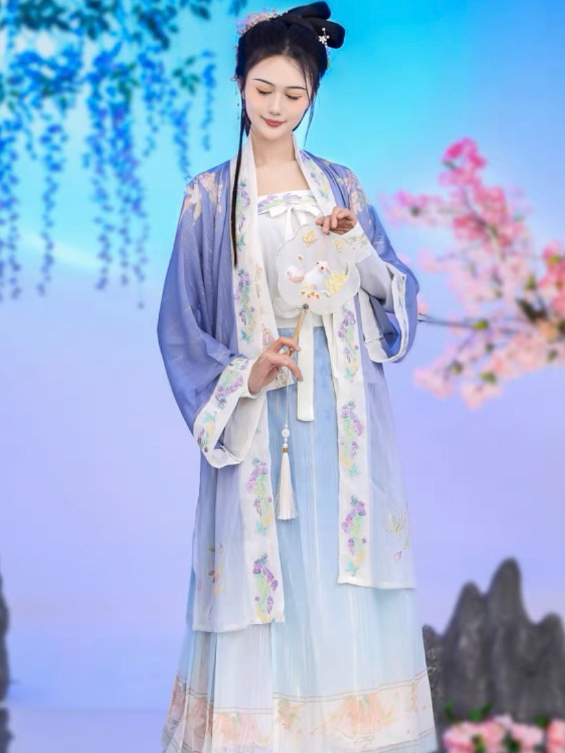 Wisteria Garden - Song Dynasty Hanfu Matching Set