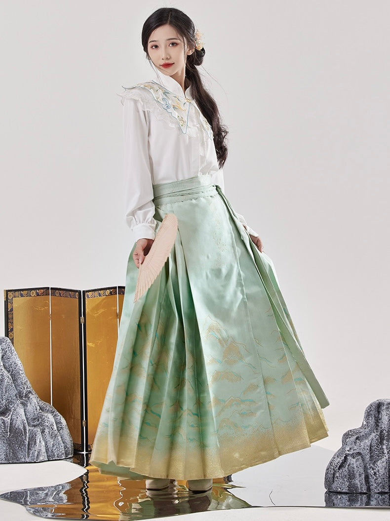 Ming Dynasty Modern Hanfu, Mamianqun, Elina (Preorder)
