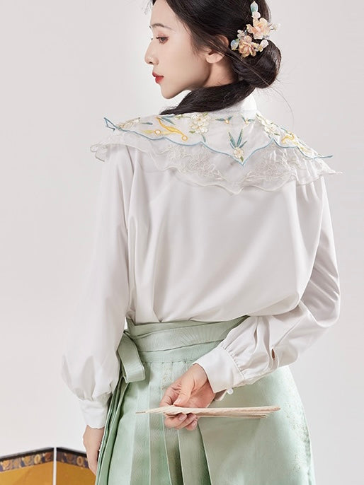 Ming Dynasty Modern Hanfu, Mamianqun, Elina (Preorder)