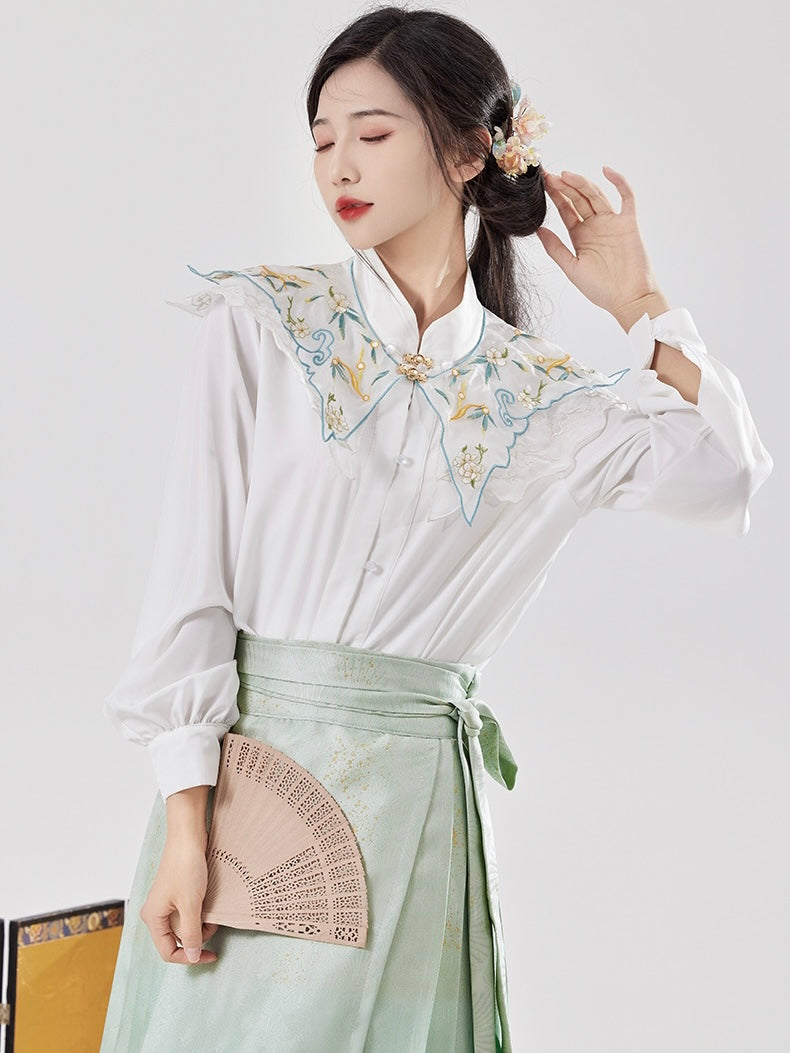 Ming Dynasty Modern Hanfu, Mamianqun, Elina (Preorder)