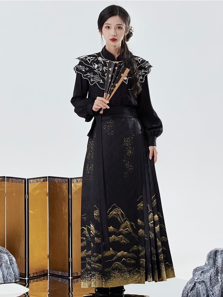Ming Dynasty Modern Hanfu, Mamianqun, Elina (Preorder)