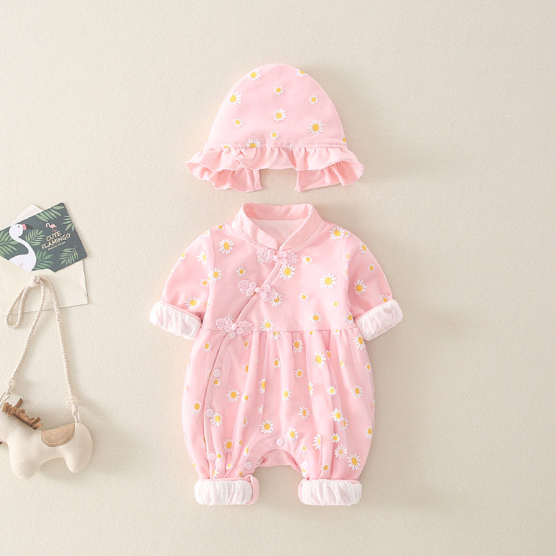 Aurelia - Cheongsam Style Baby Onesies for Girls