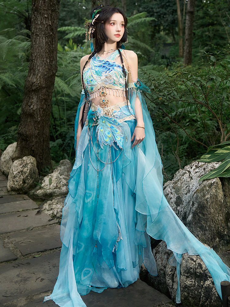Peacock 孔雀 - Dunhuang Goddess Feitian Tang Dynasty Costume