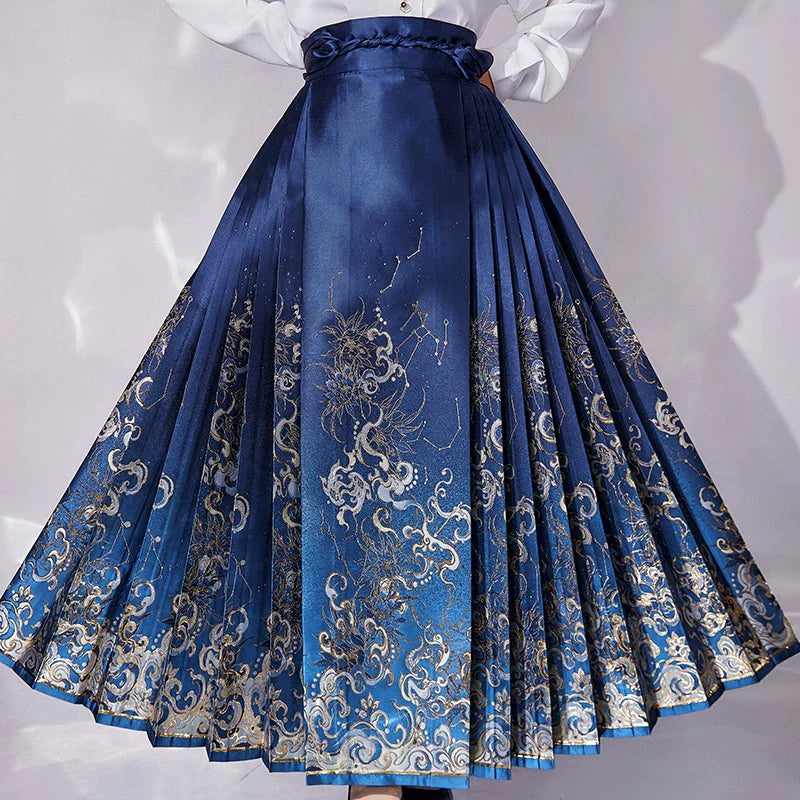 Ming Dynasty Modern Hanfu, Mamianqun, Starry Skies