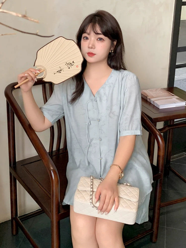 Elle - New Chinese Style Cheongsam Matching Set