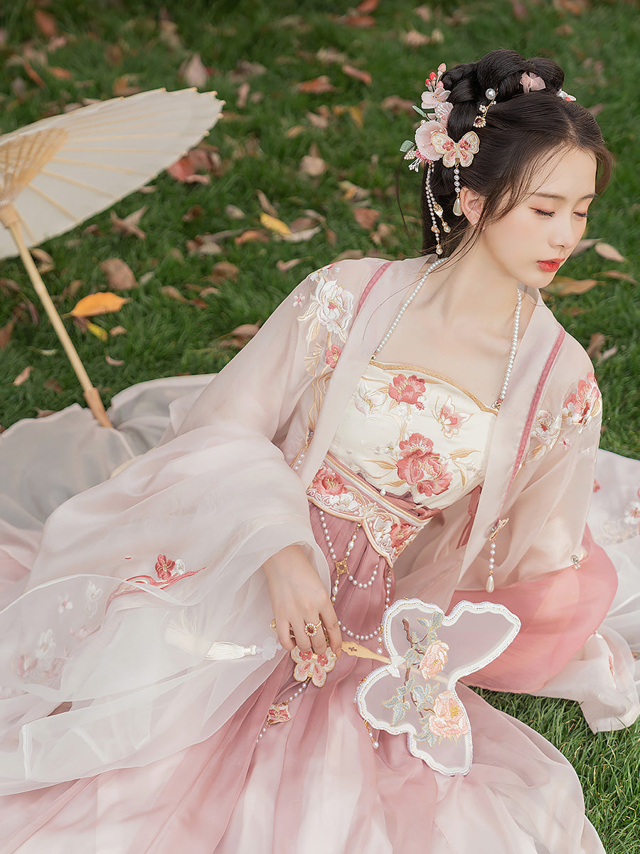 Ruofu 若芙蕖 - Tang Dynasty Style Hanfu Dress Heziqun