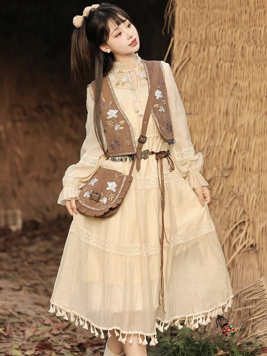 Fengyin Desert  风吟沙漠 - New Chinese Style Modern Hanfu Dress