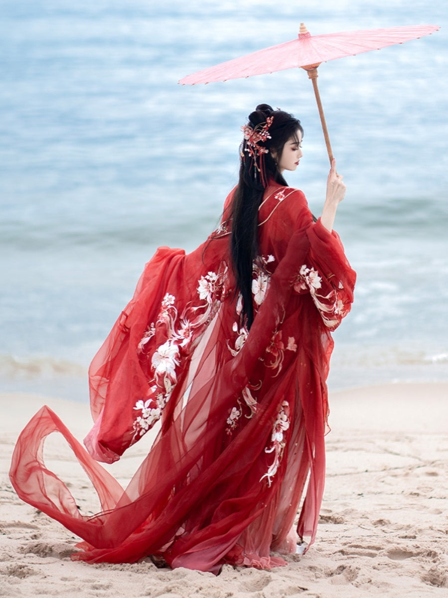 Nine Tail Fox 九尾 - Tang Dynasty Style Hanfu Dress Heziqun