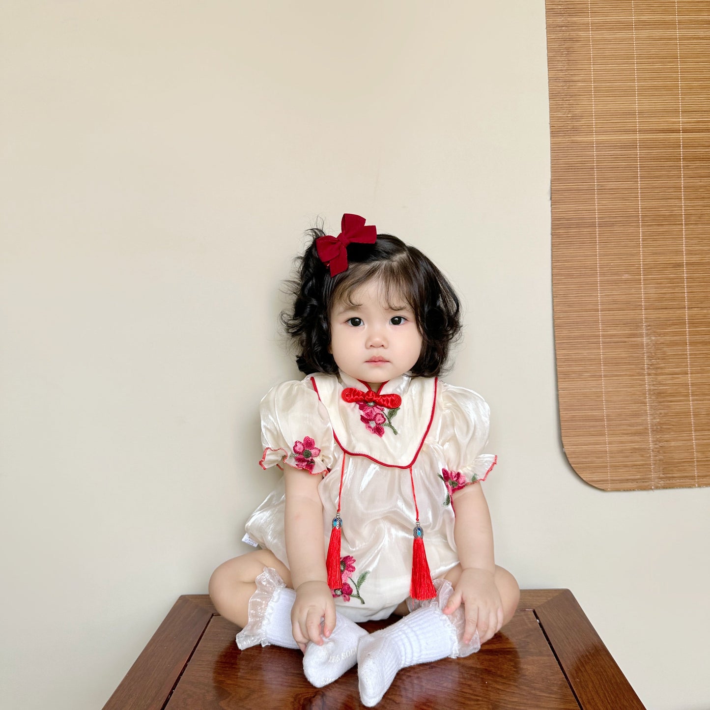 Festive - Cheongsam Style Baby Onesies for Girls