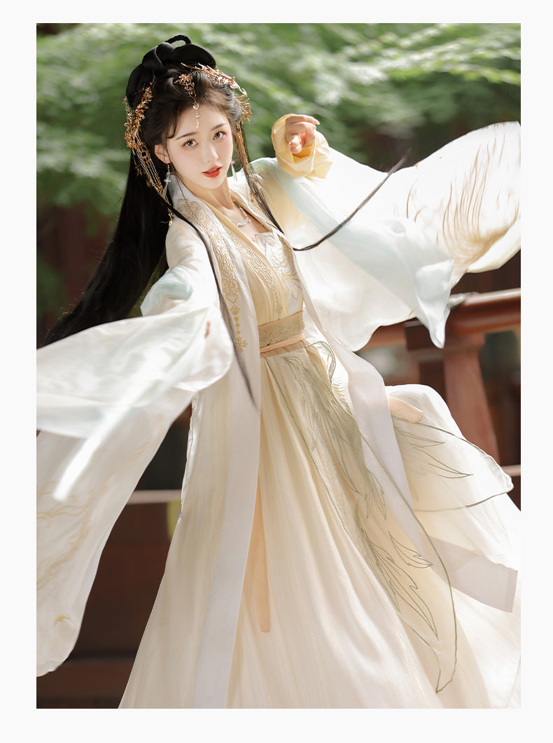 Golden Glow 洛金羽 - Song Dynasty Style Qiyao Ruqun Hanfu