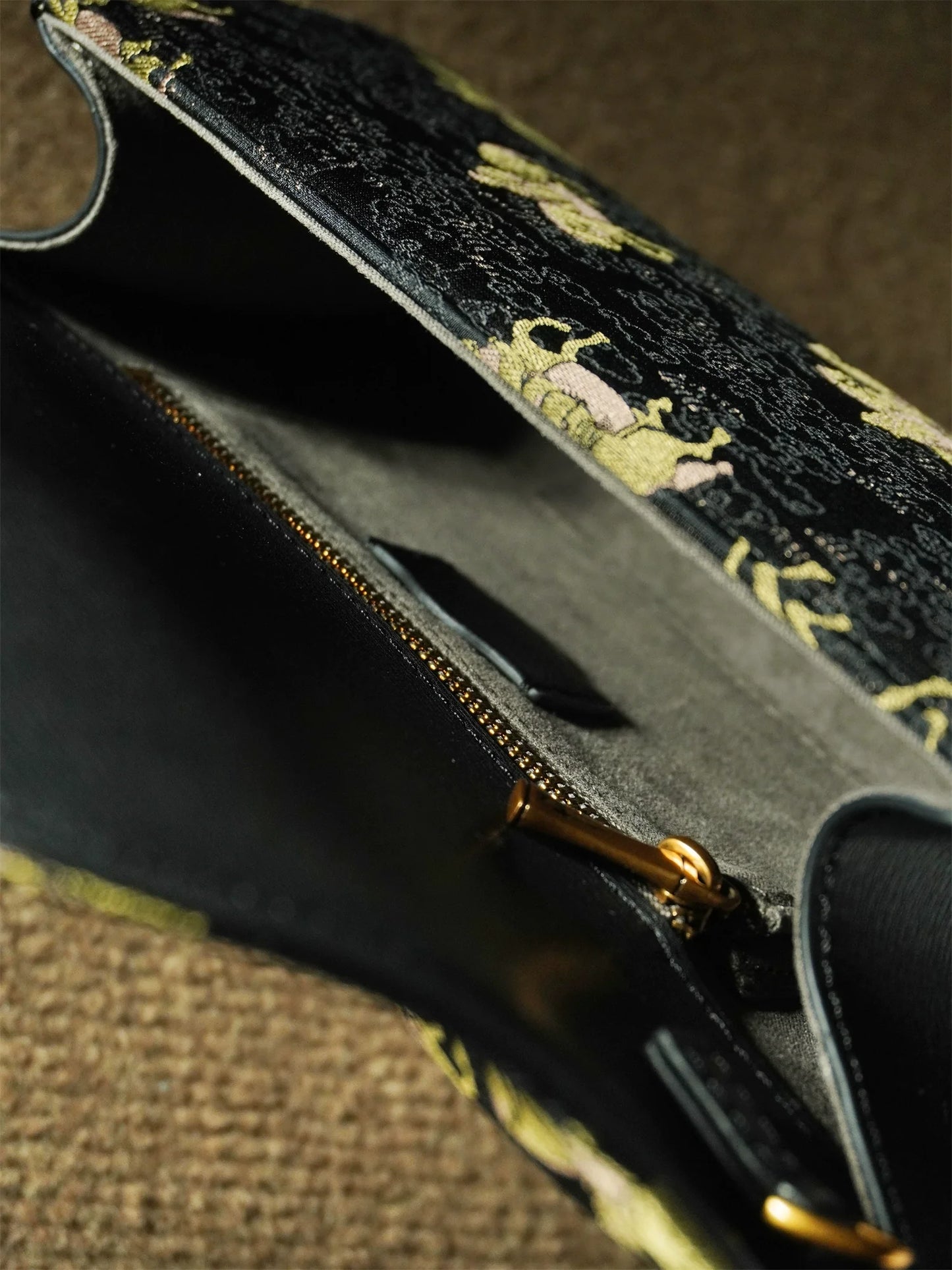 Gallop Song Brocade Clutch Bag for Women