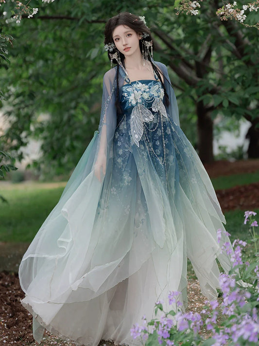Sleep Lily 百合眠 - Tang Dynasty Style Hanfu Dress Heziqun