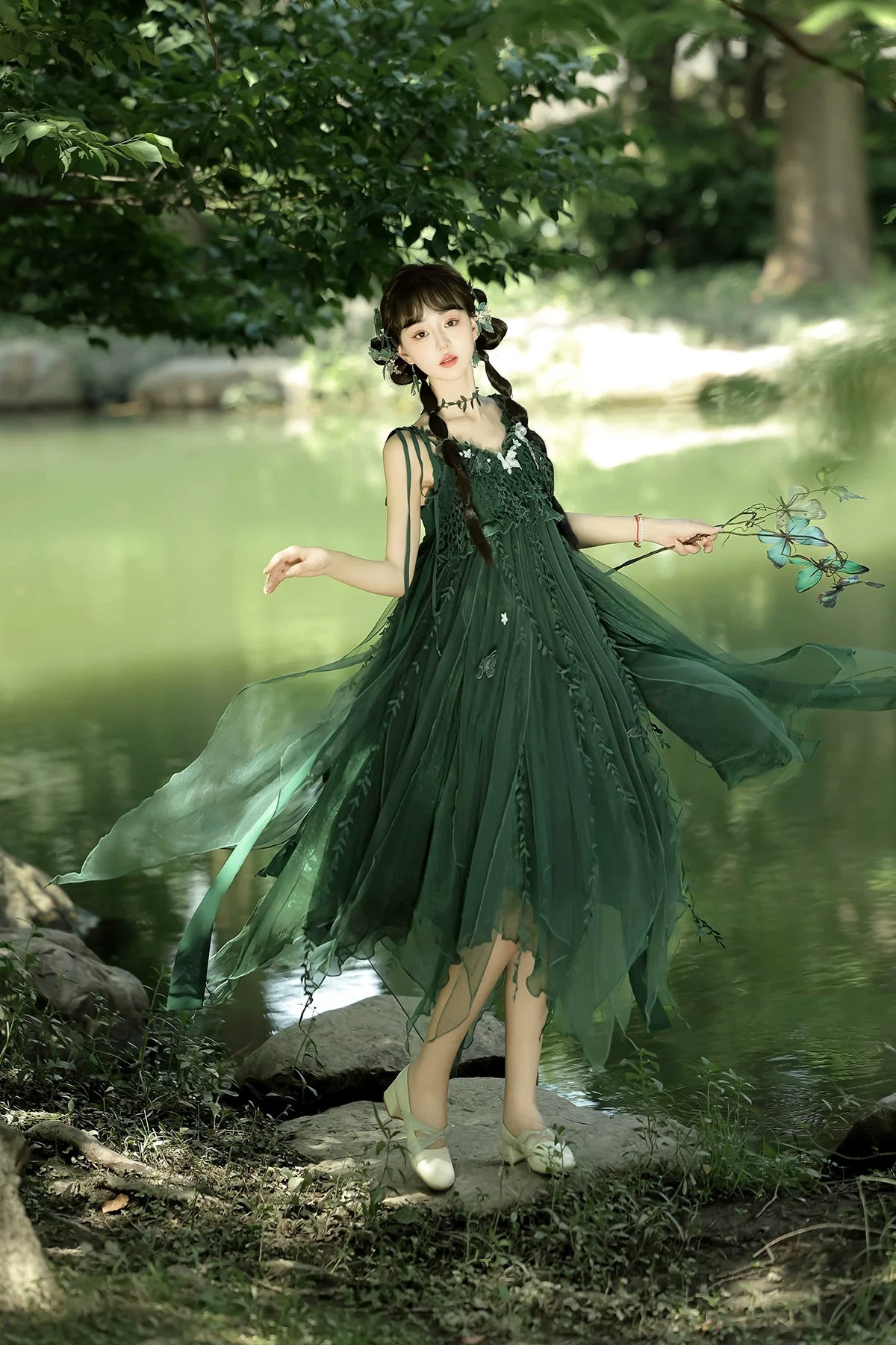 Qi Lolita Tang Dynasty Hanfu, Forest