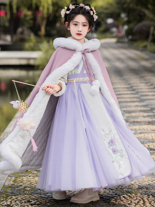 Dreamica - Winter Hanfu Dress, Princess Costume for Girls