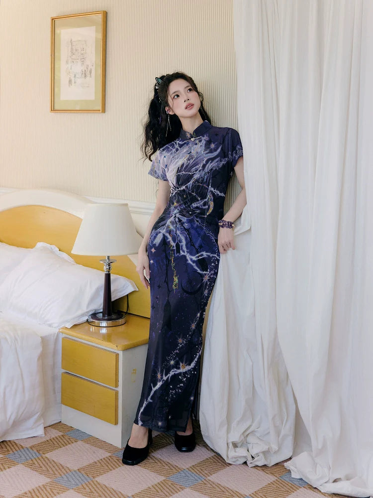 Thorn Bird 荆棘鸟 - New Chinese Style Cheongsam Dress (Preorder)