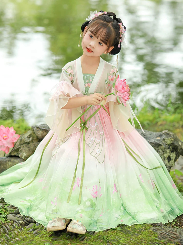 Gardenia - Tang Dynasty Hanfu Dress, Fairy Costume for Girls