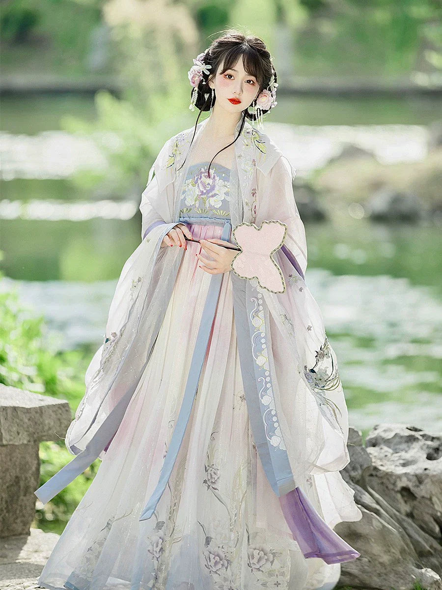 Begonia 折纸海棠 - Tang Dynasty Style Hanfu Dress Heziqun