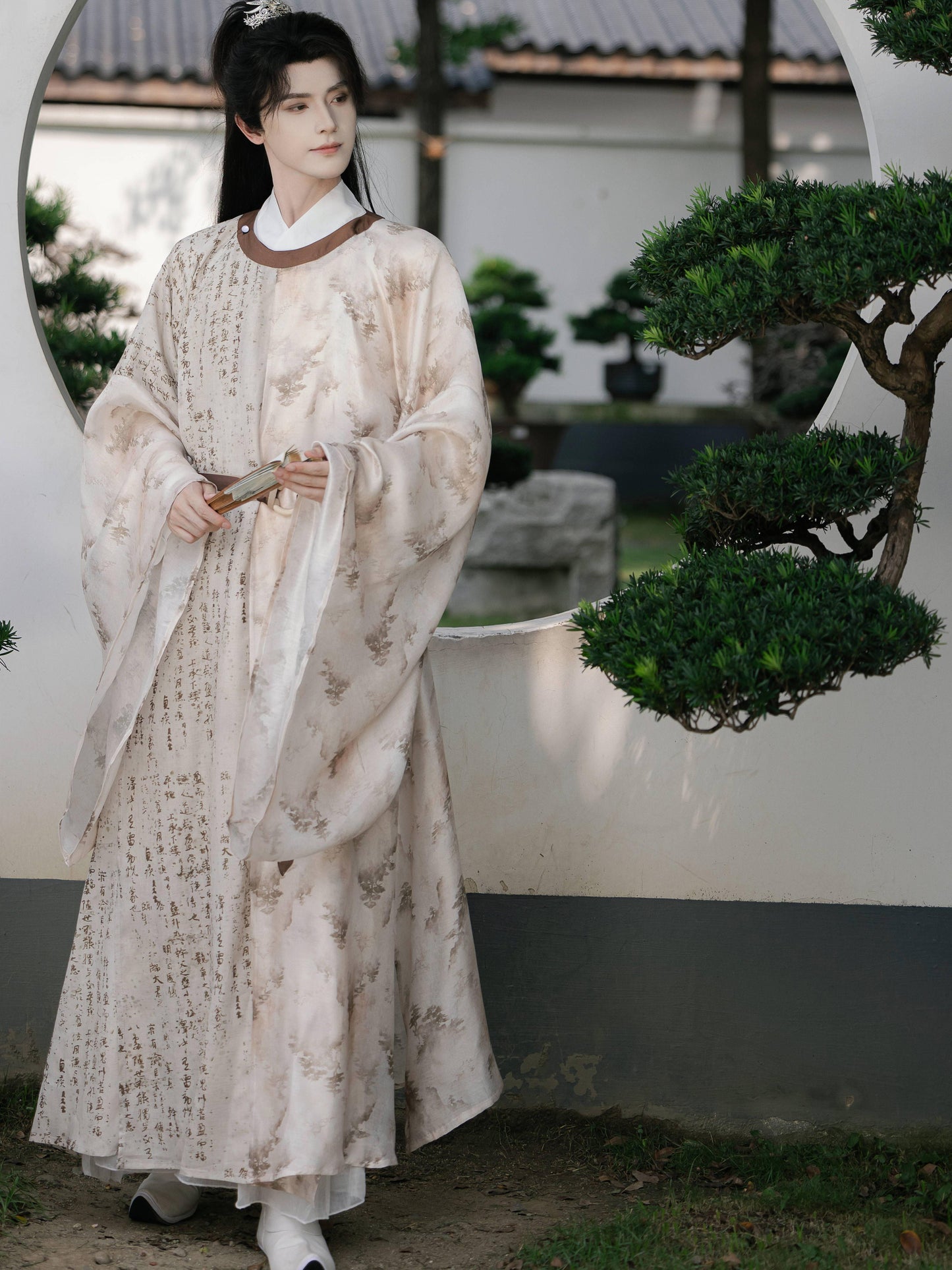 Song Dynasty Round Collar Robe - Yanchi 砚池