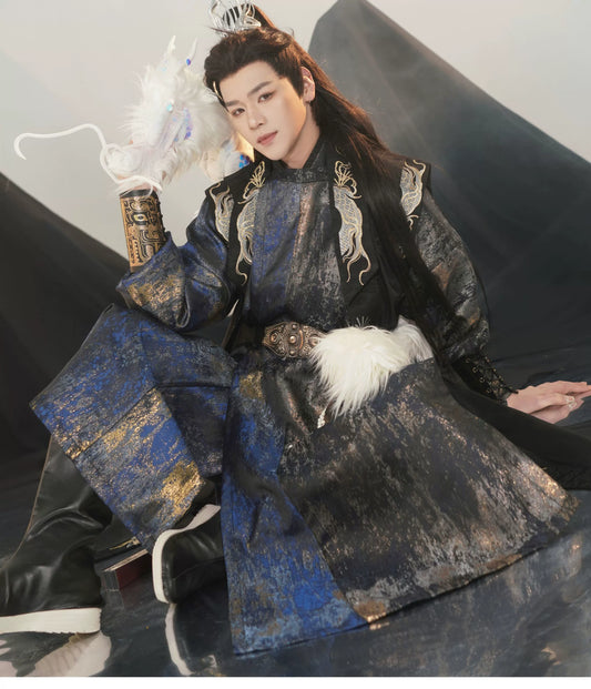 Tang Dynasty Round Collar Robe - Rise of the King 君临