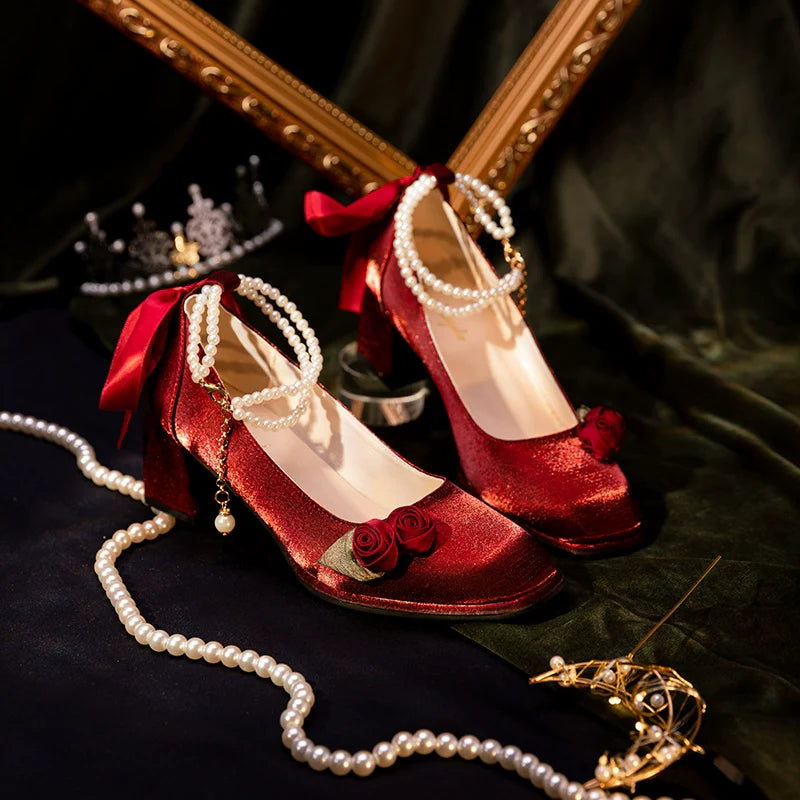 Rose - Retro Chinese Style Heels