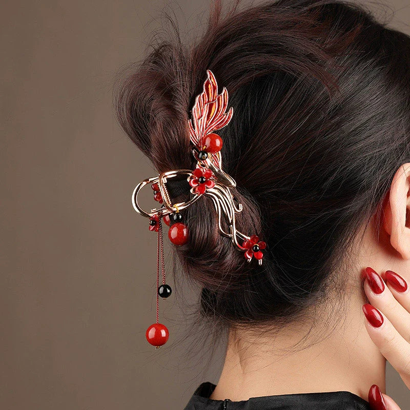Hair Claw: Phoenix Tail-flower