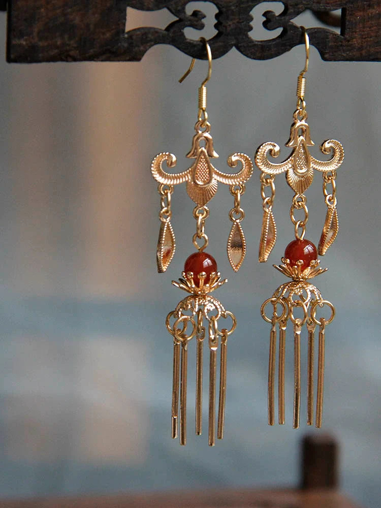 Ancient Chandelier Chinese Style Earrings