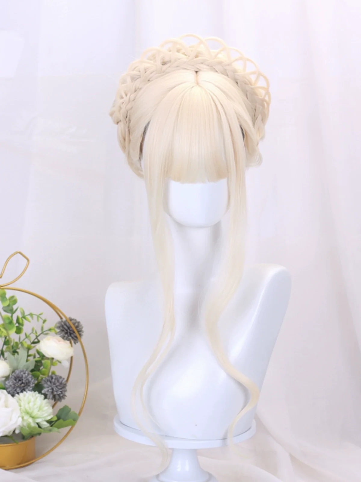 Listening to Snow - Qi Lolita Fantasy Costume Hair Wig