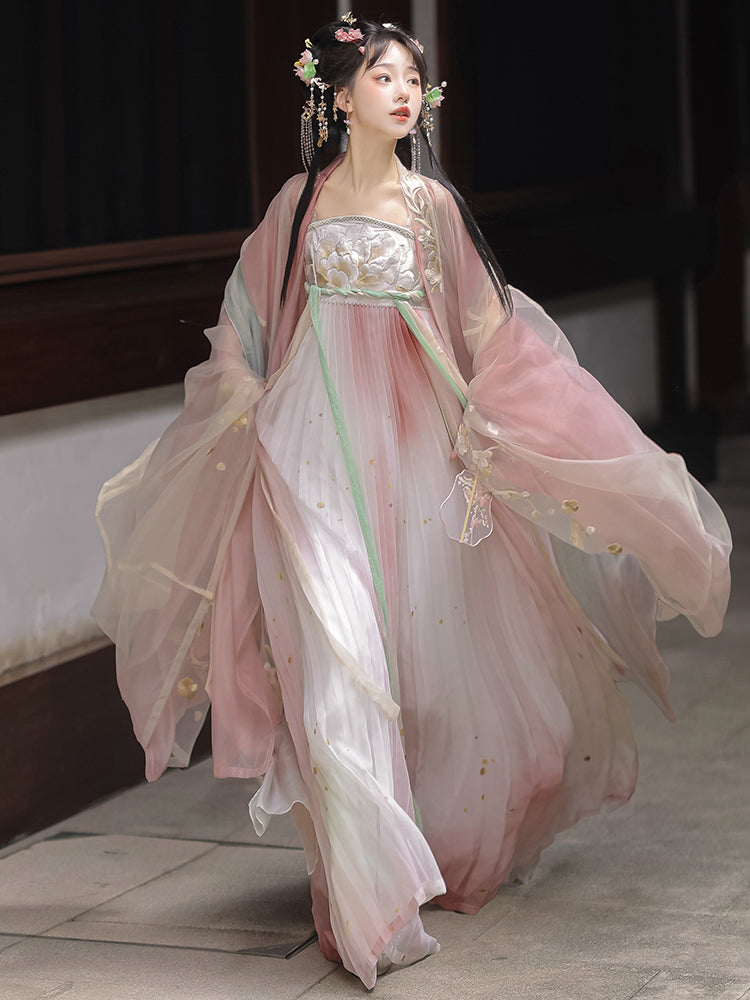 Butterfly Dream 梦蝶 - Tang Dynasty Style Hanfu Dress Heziqun