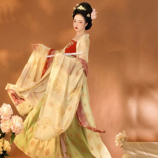 Yanyuntai - Tang Dynasty Style Hanfu Dress Heziqun