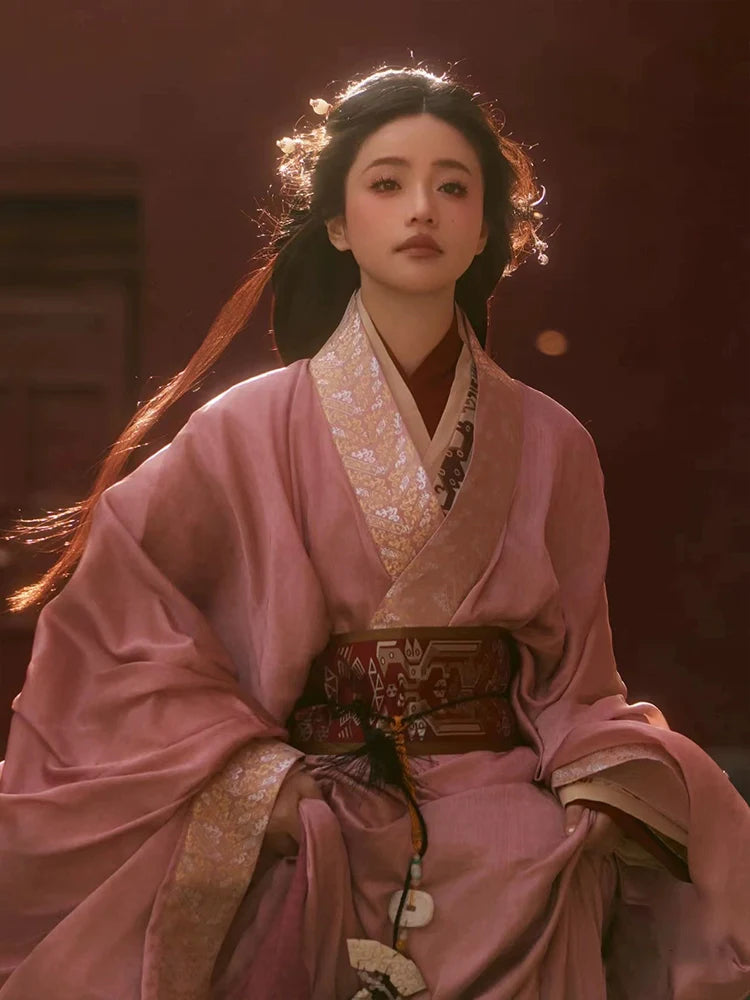 Cherry - Warring States and Han Dynasty Straight Hem Robe