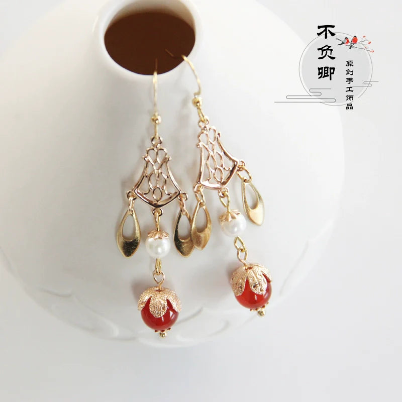 Antique Chandelier Chinese Style Earrings