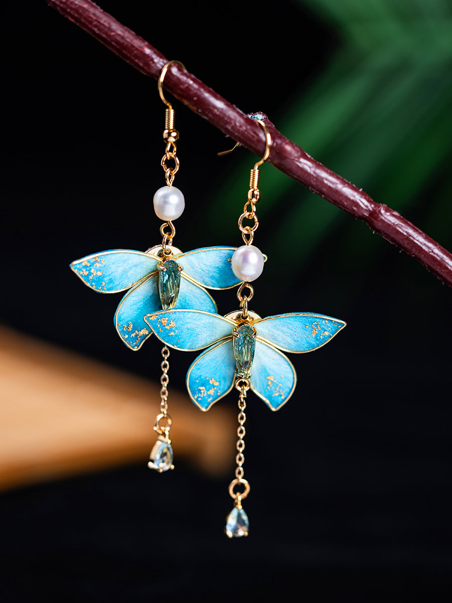 Butterfly Shadow Chinese Style Earrings
