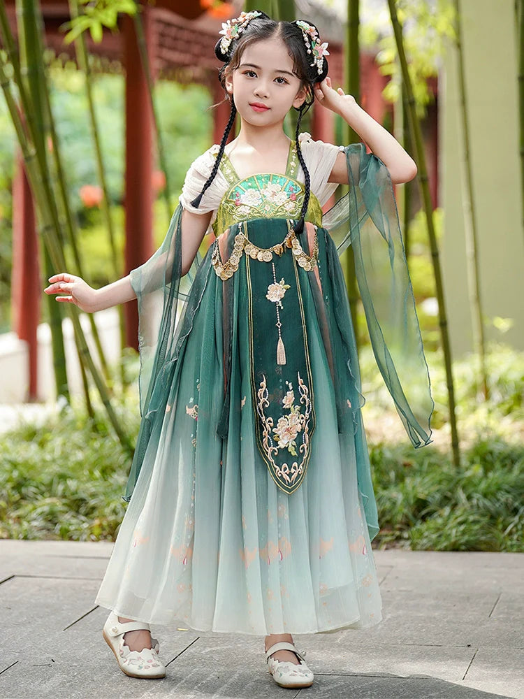 Ellerie - Tang Dynasty Hanfu Dress, Princess Costume for Girls