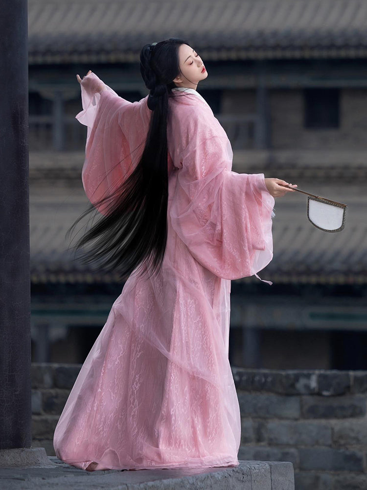 Bubblegum - Warring States and Han Dynasty Straight Hem Robe