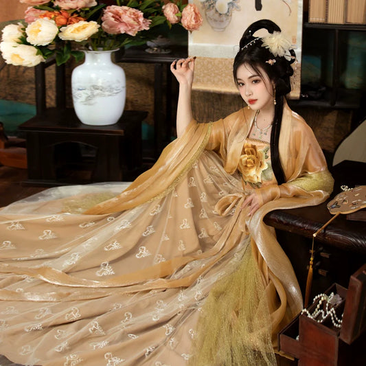 Yang Guifei 杨贵妃 - Tang Dynasty Style Hanfu Dress Heziqun