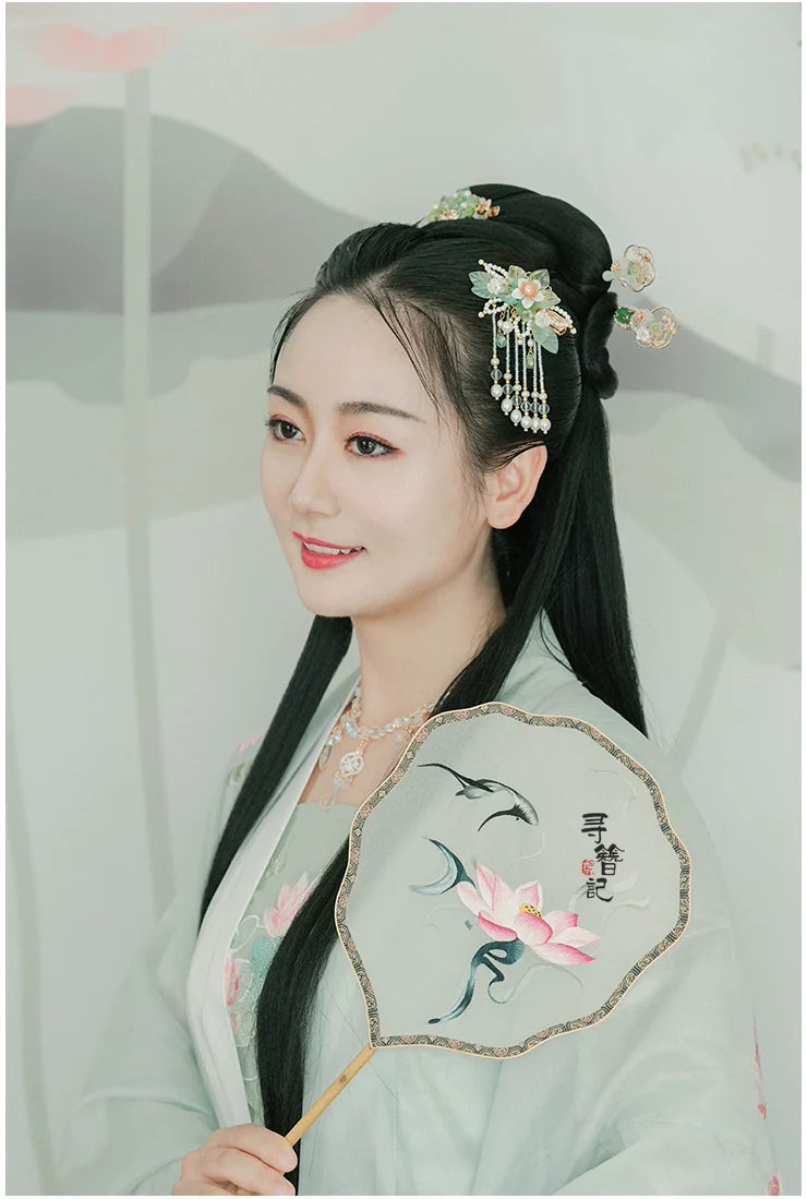Hair Clip: Green Rue
